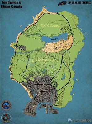 Full interactive map of GTA 5, all locations