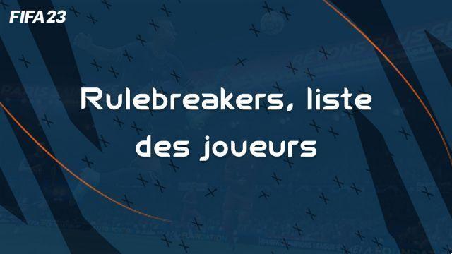 Date and list of players Rulebreakers, Rulebreakers on FIFA 23