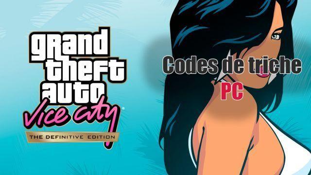 GTA Vice City: Códigos de truques para PC, truques e códigos de trapaça