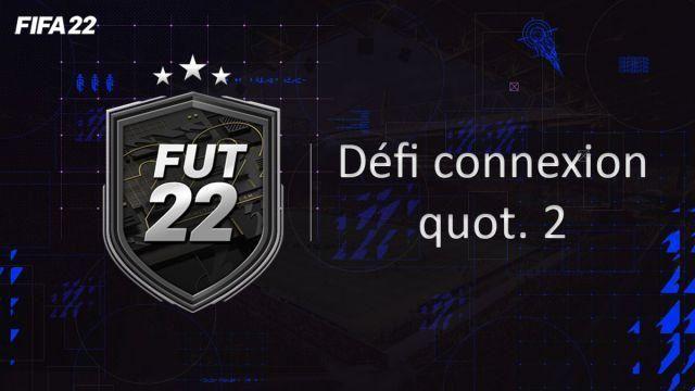 FIFA 22, solução DCE FUT Desafio de login diário 2