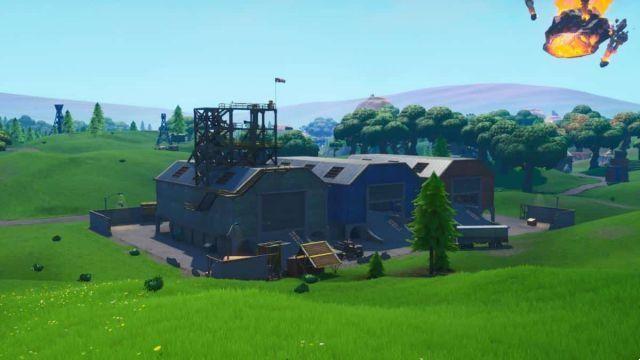 Fortnite: Complete a glider race above Dusty Depot after jumping from the battle bus, challenge In the Thousand season 10