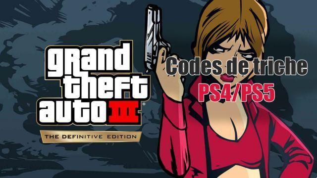 GTA 3 : Cheat codes para PS4 e PS5, cheats e cheat codes